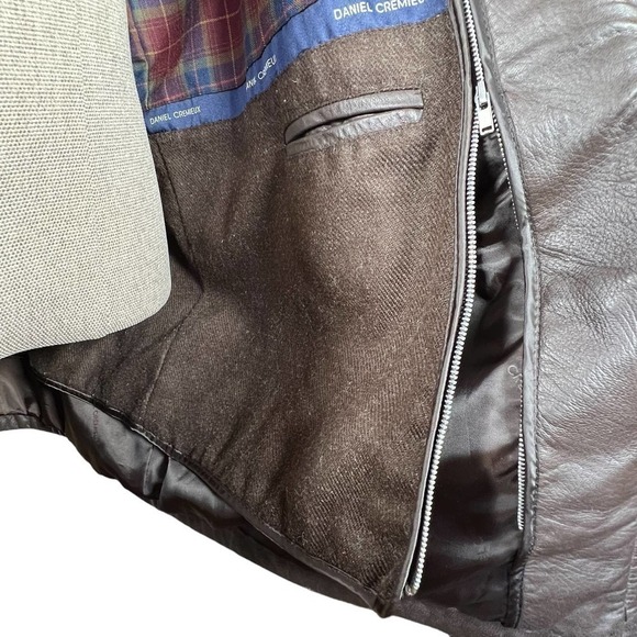 Daniel Cremieux Collection Men’s Brown Lamb Skin Coat with Removable Lin… - Picture 10 of 16